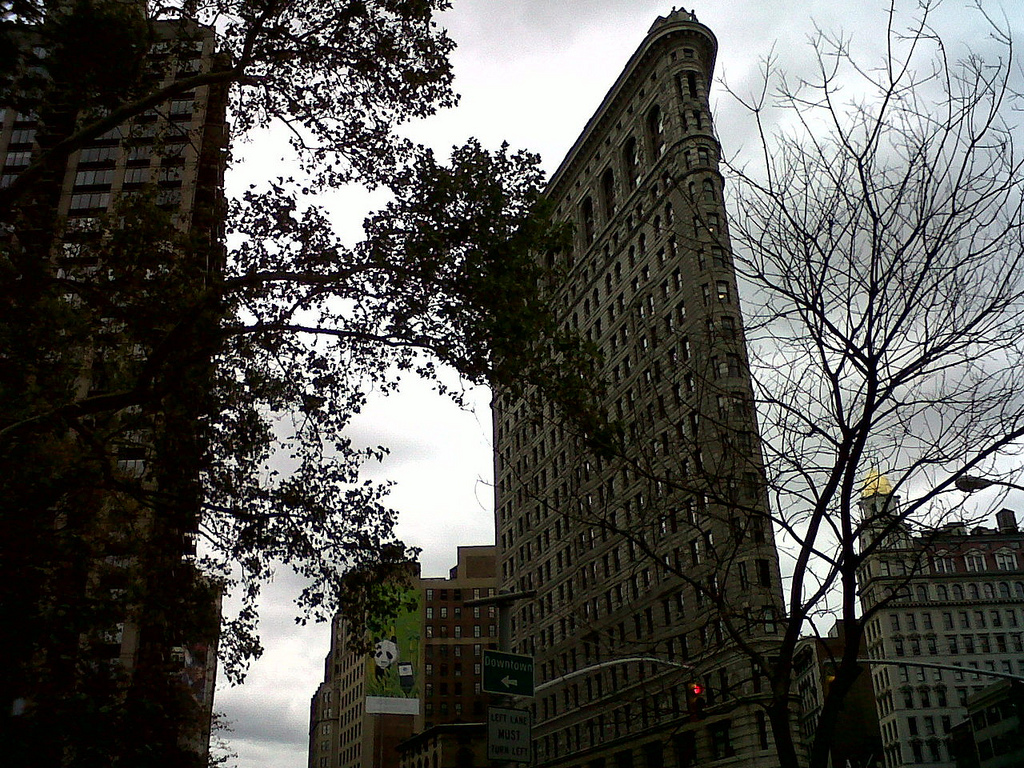 Flatiron Building as seen from my #ededc workplace in Madison Square Park, New York City