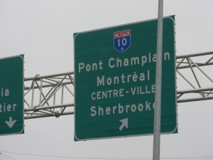Heading to Pont Champlain, Montreal, May, 2010