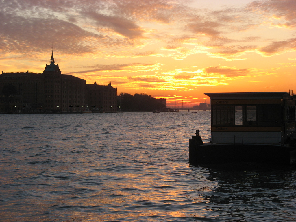 Venetian sunset and the Vaporetto
