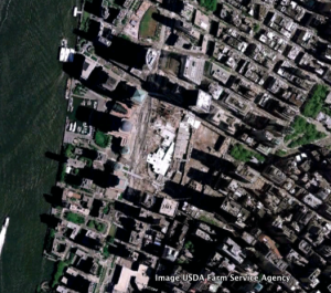 World Trade Center as seen through Google Earth