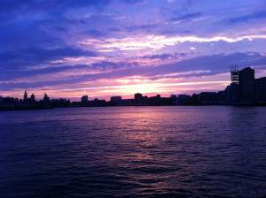 Thames River from Canary Wharf Pier