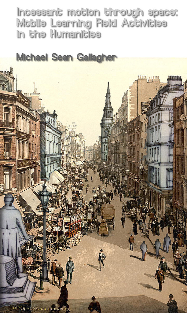 Eastcheap, London remixed. Original image made available by the Library of Congress.